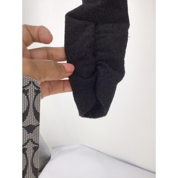 Zara Metall Bodysuit Top Black Shimmery Sparkly Long Sleeve Size Small - Picture 3 of 12